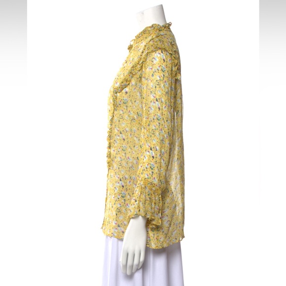 Zadig & Voltaire button up blouse with frills - Picture 3 of 3